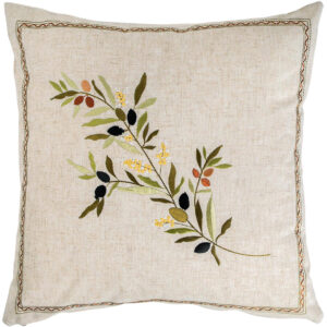 2303.16.03.0	43X43 ΜΑΞΙΛΑΡΙ ΑΝΘΙΣΜΕΝΟ ΚΛΑΔΙ ΕΛΙΑΣ ΛΙΝΟ