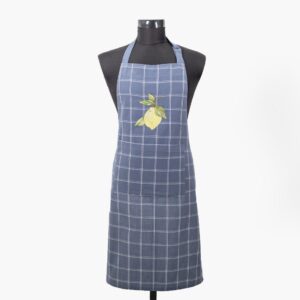 8371.0012.2347 60X90 ΠΟΔΙΑ 100%ΒΑΜΒΑΚΙ ΜΠΛΕ ΚΑΡΟ(ΛΕΜΟΝΙ)